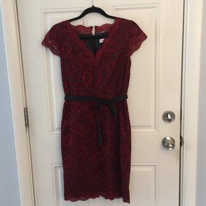 Calvin Klein Lace Overlay Cocktail Dress Size 6